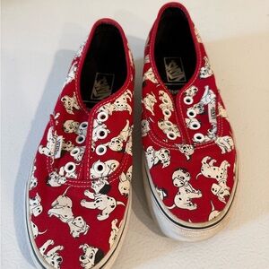 Vans Red Dog Pattern Sneakers